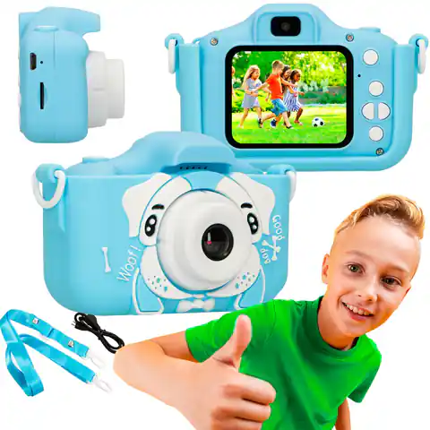 ⁨Extralink Kids Camera H28 Dual Blue | Digital Camera | 1080P 30fps, 2.0" display⁩ at Wasserman.eu