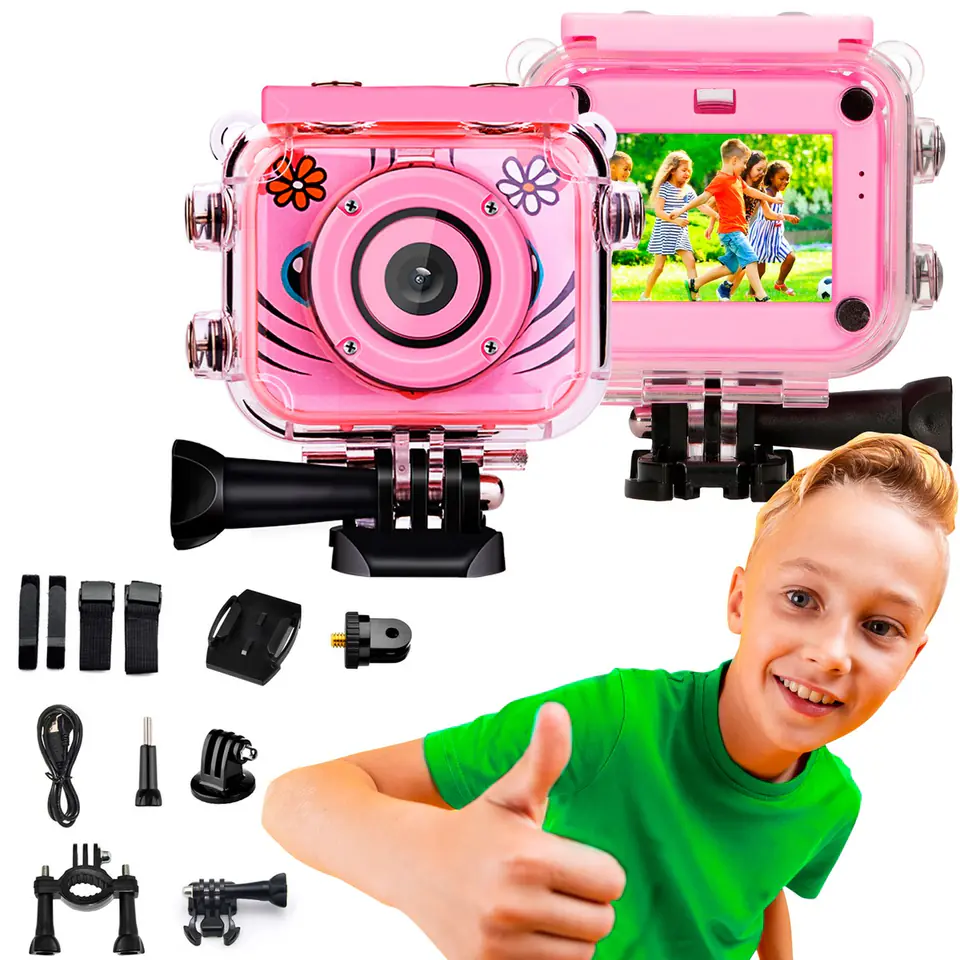 ⁨EXTRALINK ACTION PRO KIDS CAMERA H18 PINK⁩ w sklepie Wasserman.eu