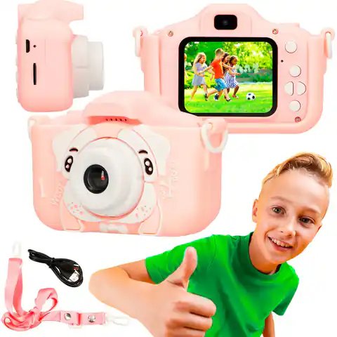 ⁨Extralink Kids Camera H28 Dual Pink | Digital Camera | 1080P 30fps, 2.0" display⁩ at Wasserman.eu