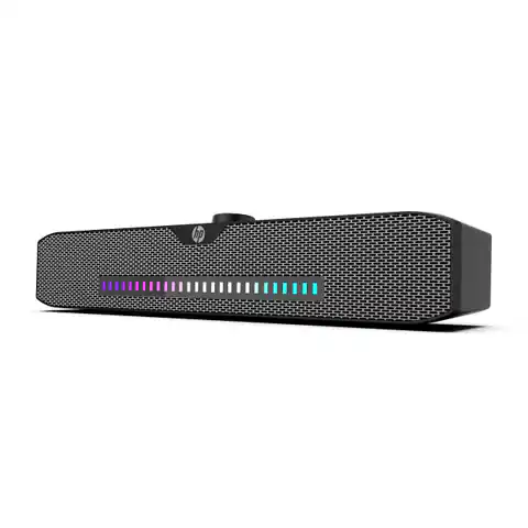 ⁨HP Soundbar DHS-4200, 6W, czarny, 3,5 mm jack (USB), podświetlenie⁩ w sklepie Wasserman.eu