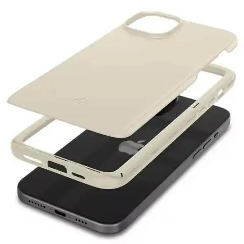 ⁨Etui Spigen Thin Fit do Apple iPhone 15 Plus - beżowe⁩ w sklepie Wasserman.eu