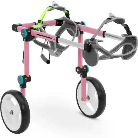 ⁨Wózek inwalidzki dla psa małych ras na tylne łapy regulowany⁩ w sklepie Wasserman.eu