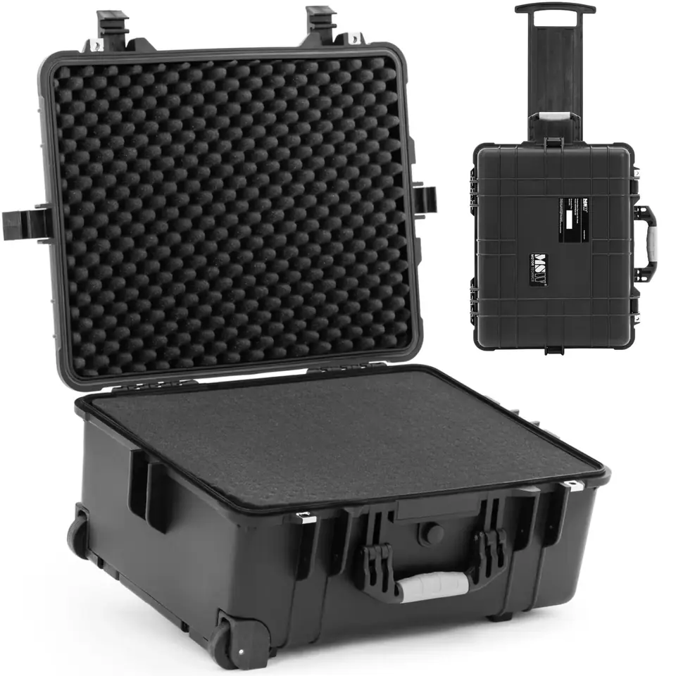 Walizka transportowa ochronna na kółkach z wysuwaną rączką 56 x 45,5 x 26,5 cm 46 l w sklepie Wasserman.eu