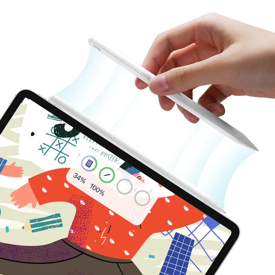 Aktywny rysik stylus do iPad Air / Pro Smooth Writing 2 Series Dual Charging biały w sklepie Wasserman.eu