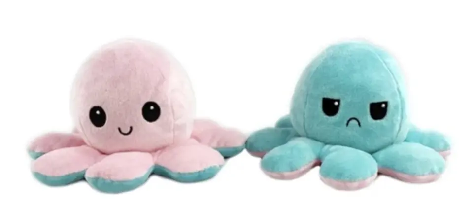 ⁨OCTOPUS DOUBLE-SIDED MASCOT BLUE-PINK⁩ at Wasserman.eu