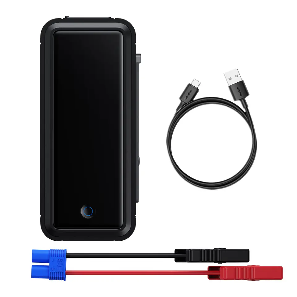 ⁨Jump starter do uruchamiania silnika 3000A 12V Powerbank USB-C / EC8 / DC - szary⁩ w sklepie Wasserman.eu