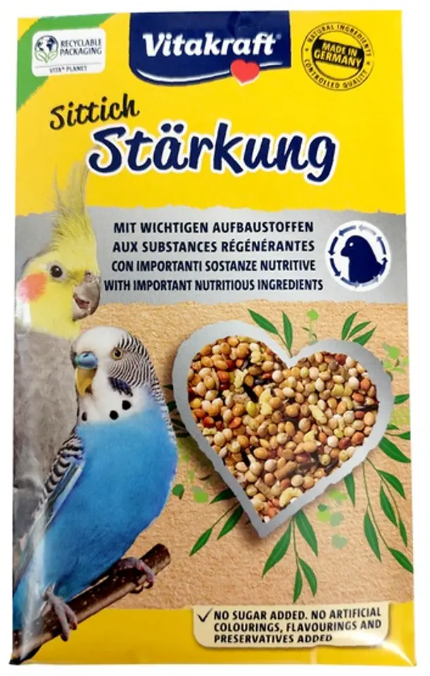 ⁨Vitakraft Sittich Starkung 30g - z biotyną na pierzenie⁩ w sklepie Wasserman.eu