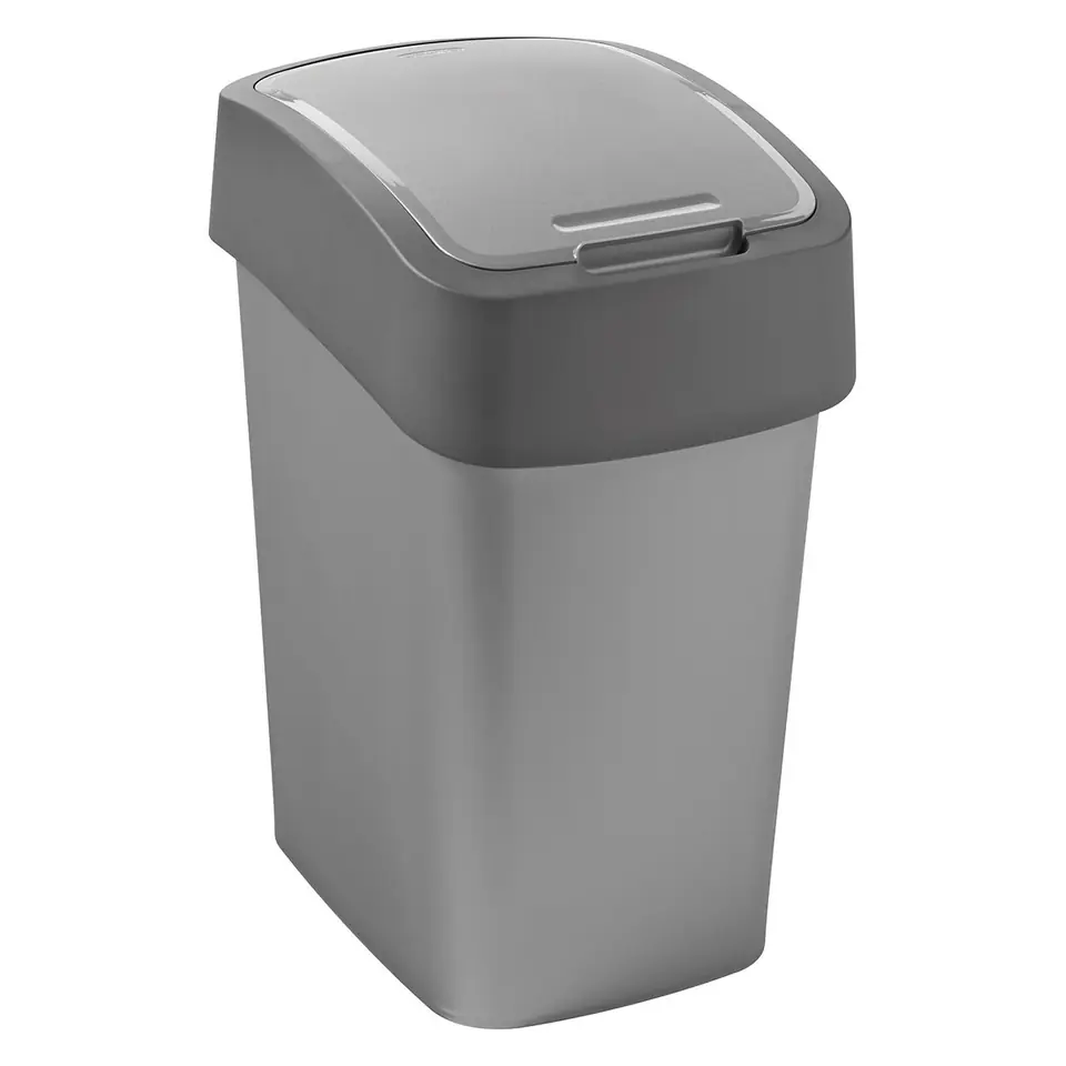 Kosz na śmieci Curver Flip Bin 25L srebrny w sklepie Wasserman.eu