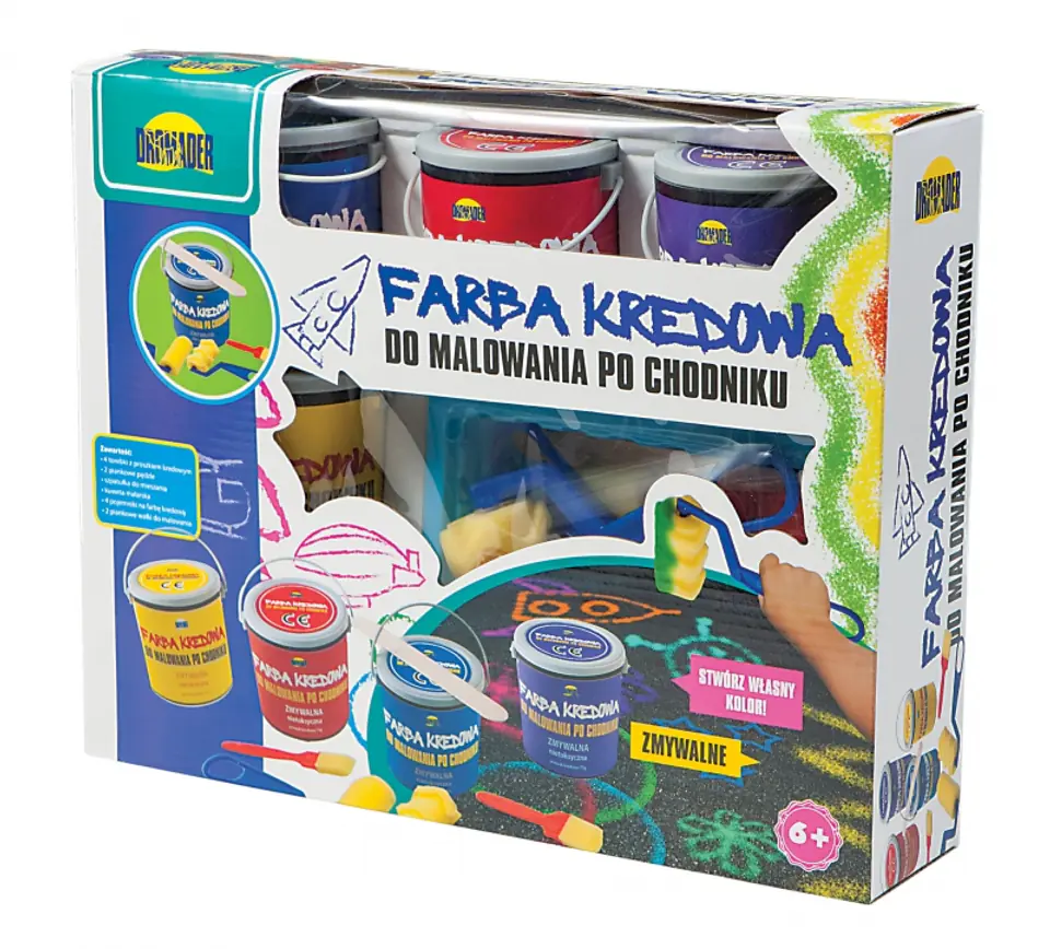 FARBA KREDOWA DO MALOWANIA PO CHODNIKU 4 KOLORY w sklepie Wasserman.eu