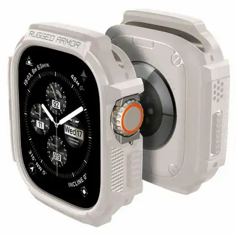 ⁨Spigen Rugged Armor Pro Apple Watch Ultra (1/2) 49mm dune beige ACS07381⁩ w sklepie Wasserman.eu