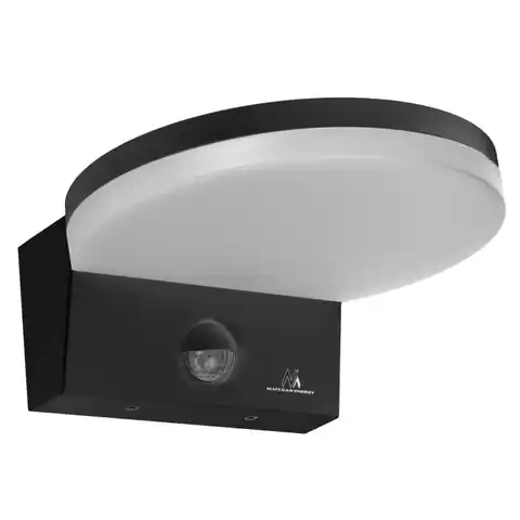 ⁨Lampa LED z czujnikiem ruchu Maclean, czujnik ruchu PIR, kolor czarny, 15W, IP65, 1560lm, barwa neutralna biała (4000K) MCE344 B⁩ w sklepie Wasserman.eu