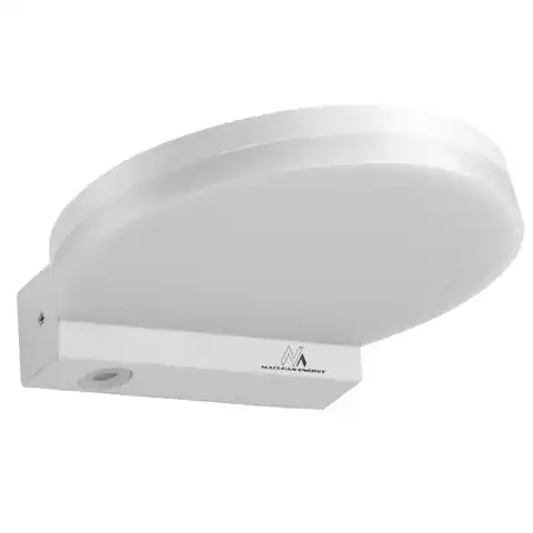 ⁨Lampa LED  Maclean, kolor biały, 15W, IP65, 1300lm, barwa neutralna biała (4000K) MCE346 W⁩ w sklepie Wasserman.eu