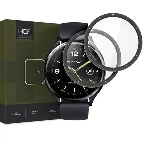 ⁨Szkło Hybrydowe XIAOMI WATCH 2 HOFI Hybrid Pro+ czarne⁩ w sklepie Wasserman.eu