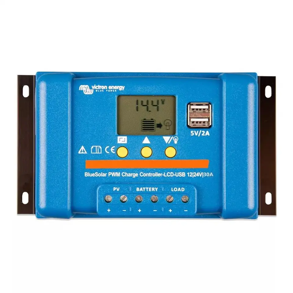 ⁨Victron Energy BlueSolar PWM-LCD&USB 12/24V-30A⁩ w sklepie Wasserman.eu