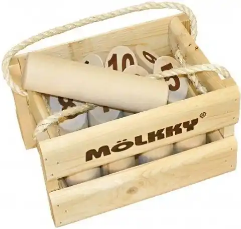 ⁨OUTDOOR GAME TACTIC MÖLKKY 40268 IN A WOODEN BOX 6+⁩ at Wasserman.eu