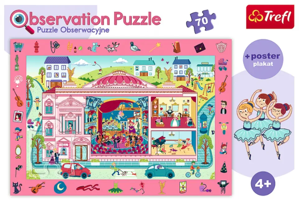 ⁨PUZZLE OBSERWACYJNE 70 ELEMENTÓW OPERA TREFL#CZ⁩ w sklepie Wasserman.eu