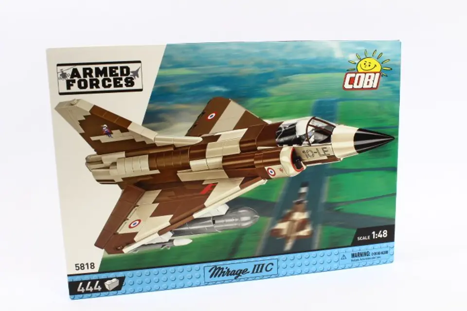 ⁨COBI 5818 Armed Forces Francuski samolot myśliwski Mirage IIIC 444 klocki⁩ w sklepie Wasserman.eu