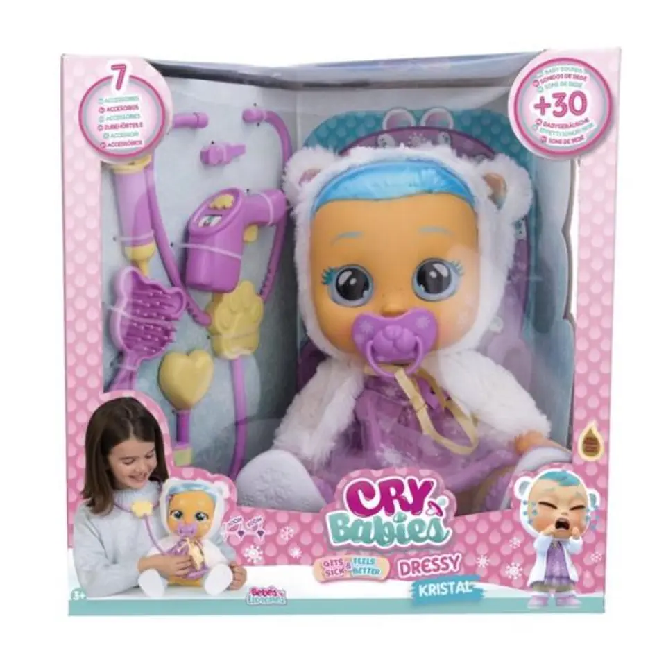⁨PROMO Cry Babies 2.0 Kristal Gets Sick Doll 0904125⁩ at Wasserman.eu