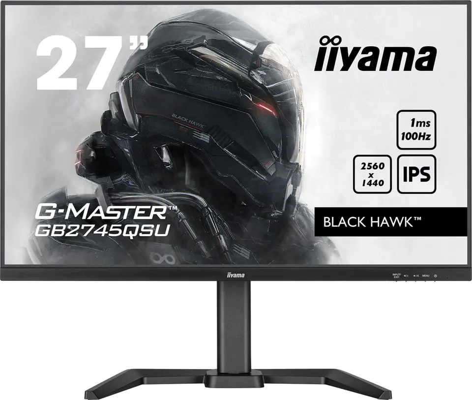 ⁨iiyama G-MASTER GB2745QSU-B1 computer monitor 68.6 cm (27") 2560 x 1440 pixels 2K Ultra HD LED Black⁩ at Wasserman.eu