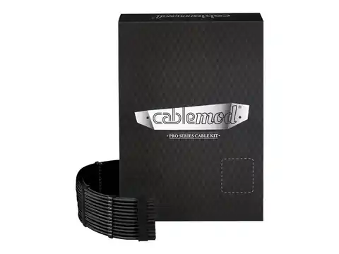 ⁨CableMod C-Series PRO ModMesh 12VHPWR Cable Kit for Corsair RM, RMi, RMx (Black Label) - black⁩ at Wasserman.eu
