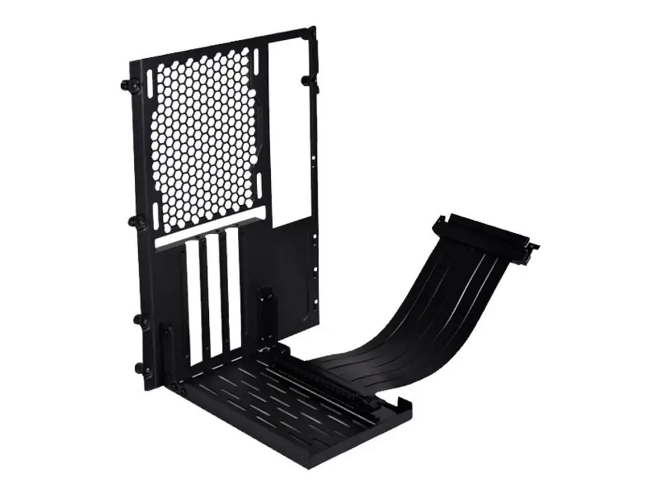 ⁨Lian Li O11D-1X-3 Mini Riser Card + PCI Slot Bezel - PCIe 3.0, 200mm, Black⁩ at Wasserman.eu