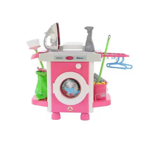 ⁨Polesie 48110 "Carmen" washing machine with iron and accessories in a bag 430x348x470⁩ at Wasserman.eu
