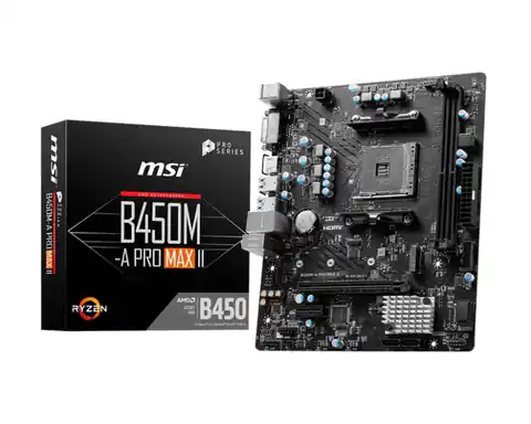 ⁨MB AMD B450 SAM4 MATX/B450M-A PRO MAX II MSI⁩ w sklepie Wasserman.eu