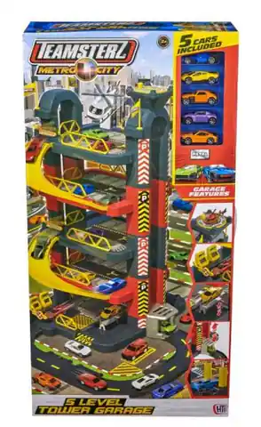 ⁨5-storey garage with tower + 5 TEAMSTERZ 1416467 cars⁩ at Wasserman.eu