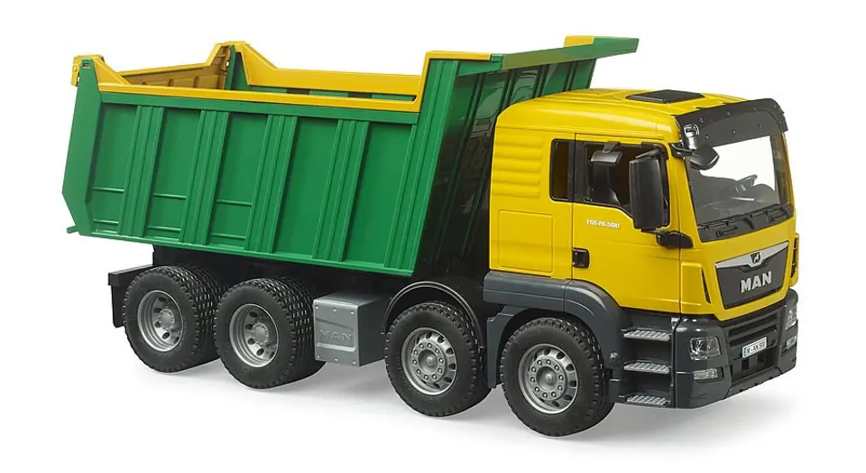 ⁨MAN TGS Tipper yellow-green 03766 BRUDER⁩ at Wasserman.eu