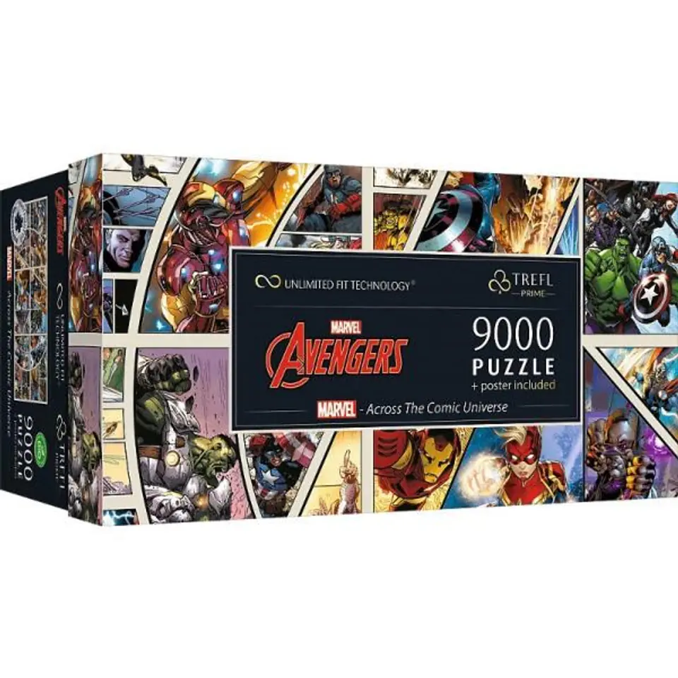 ⁨Puzzle 9000el Marvel Across The Comic Universe 81022 TREFL⁩ w sklepie Wasserman.eu