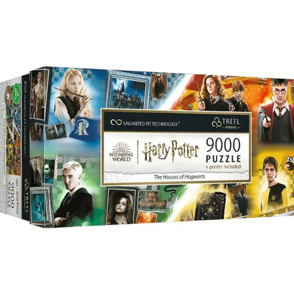 ⁨Puzzle Prime 9000 el. The Houses of Hogwarts 81023 TREFL⁩ w sklepie Wasserman.eu