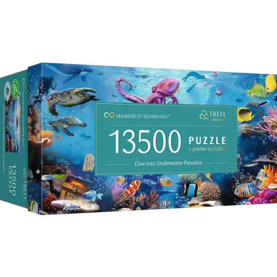 ⁨Puzzle Prime 13500 el Dive into Underwater Paradise 81027 TREFL⁩ at Wasserman.eu