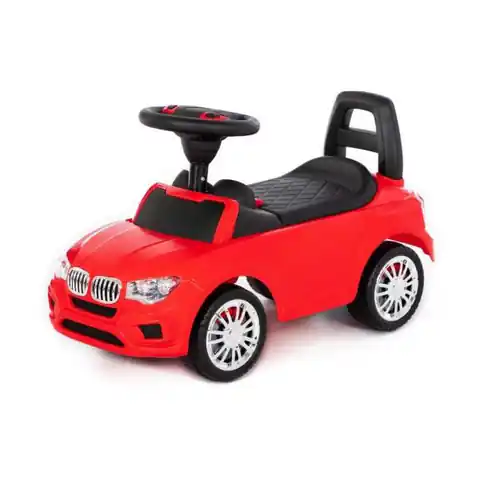 ⁨Polesie 84583 Samochód-jeździk SuperCar Nr5 z sygnałem dźwiękowym czerwony jeździdełko auto pojazd⁩ w sklepie Wasserman.eu