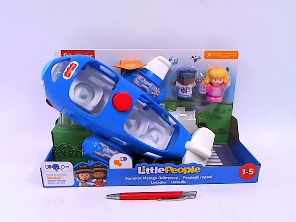 ⁨Fisher-Price Little People Samolot Małego Odkrywcy GXR92 MATTEL⁩ w sklepie Wasserman.eu