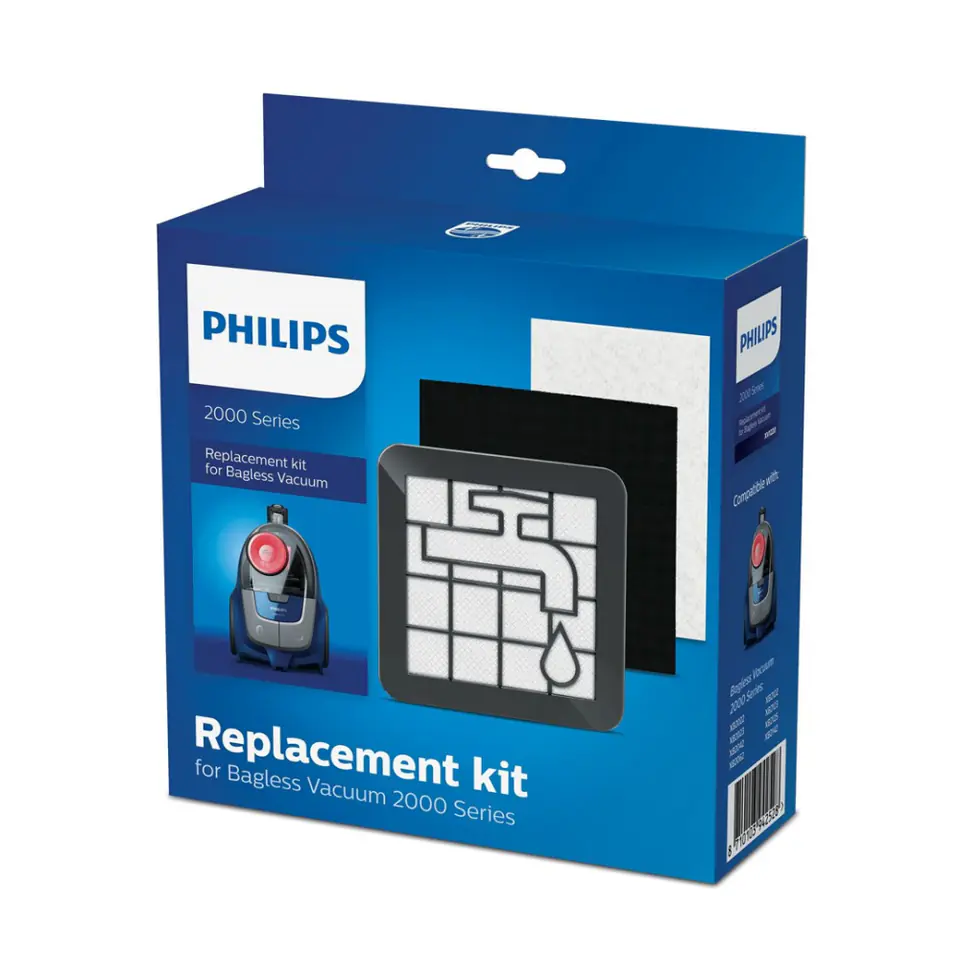 ⁨Philips XV1220/01 1 x Washable motor filter Replacement Kit⁩ at Wasserman.eu