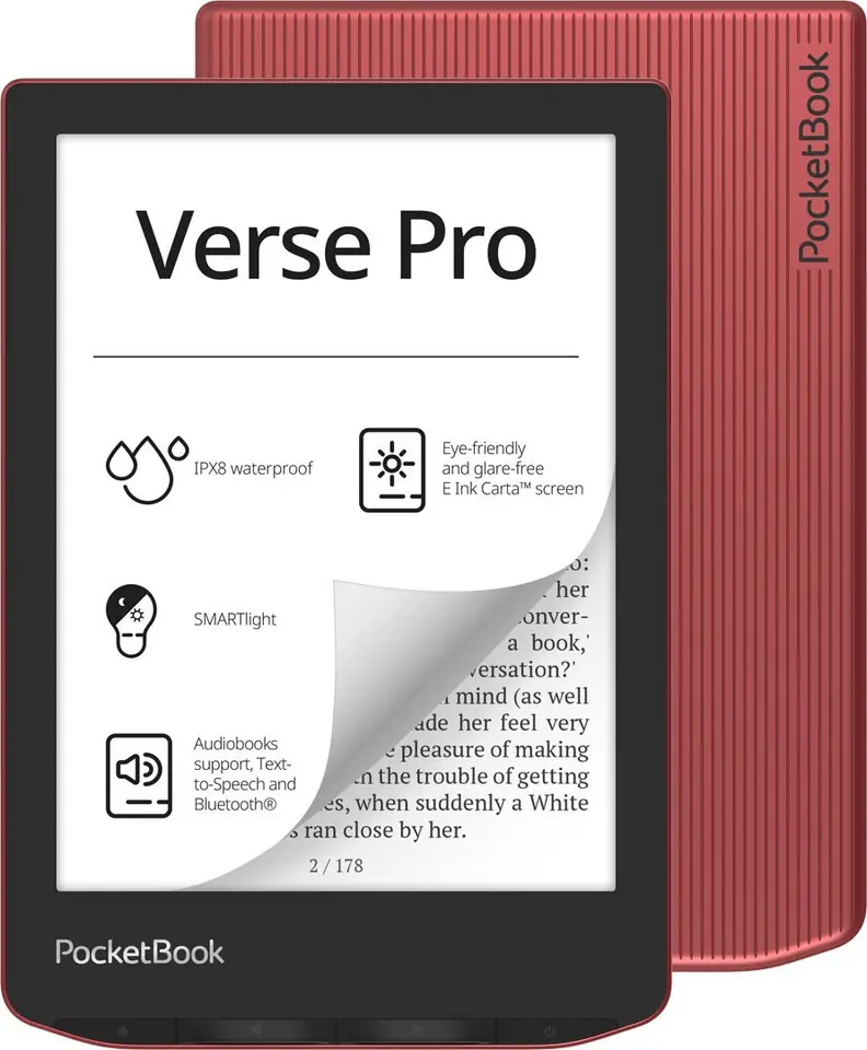 ⁨PocketBook Verse Pro (634) reader red⁩ at Wasserman.eu