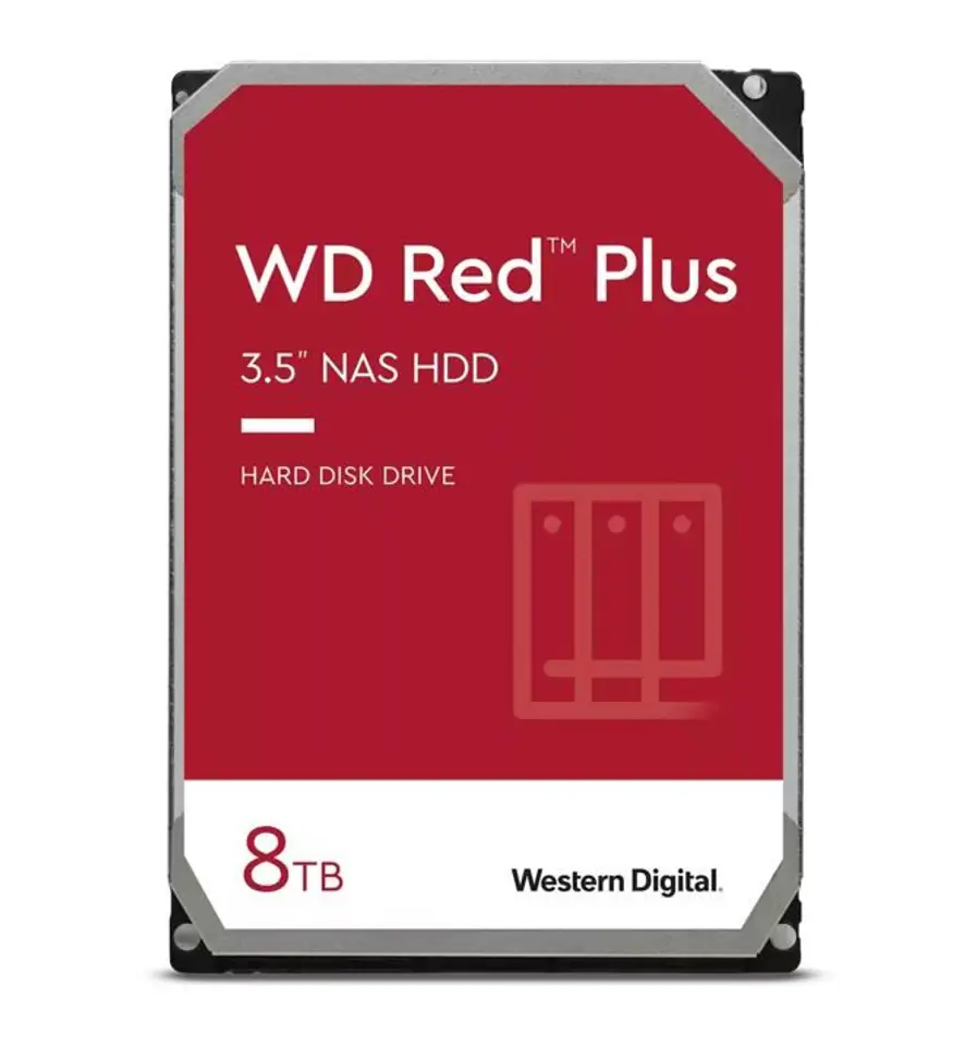 ⁨Western Digital Red Plus 3.5" 8 TB Serial ATA III⁩ at Wasserman.eu