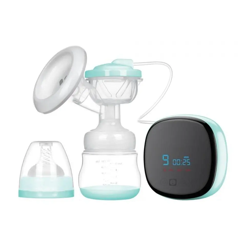 ⁨Extralink Smart Life R-38 | Electronic breast pump | with bottle, white and blue⁩ at Wasserman.eu