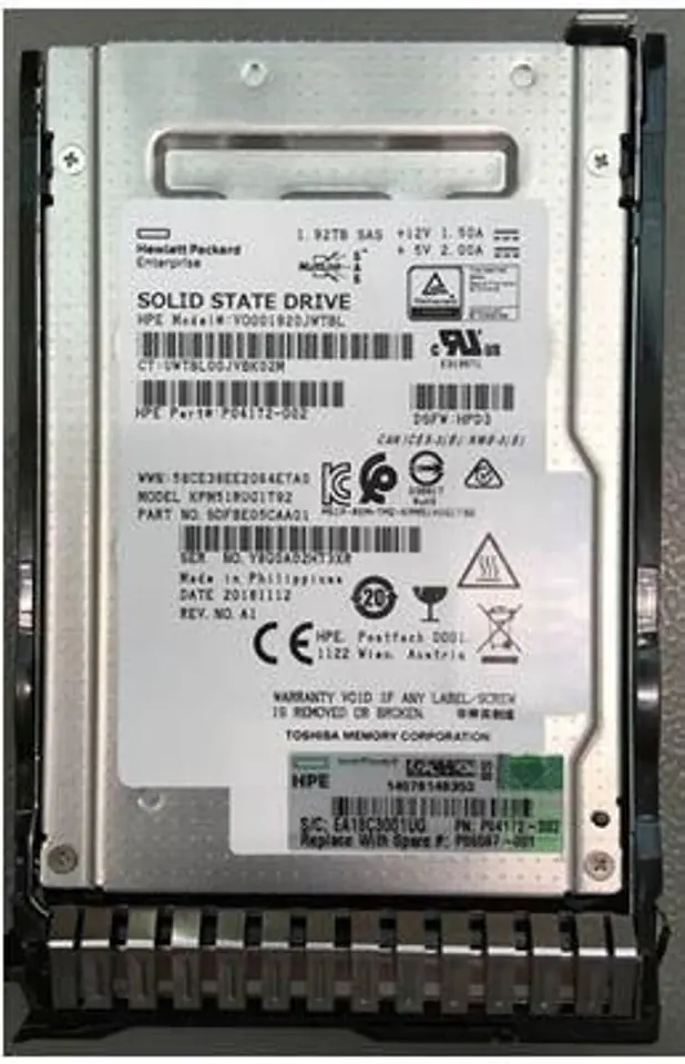 ⁨Hewlett Packard Enterprise SPS-DRV SSD 1.92TB SFF⁩ w sklepie Wasserman.eu