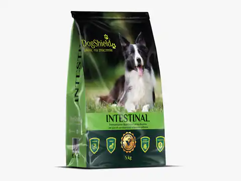 ⁨DOGSHIELD Intestinal karma dla psów cierpiących na zaburzenia żołądkowe 5kg⁩ w sklepie Wasserman.eu