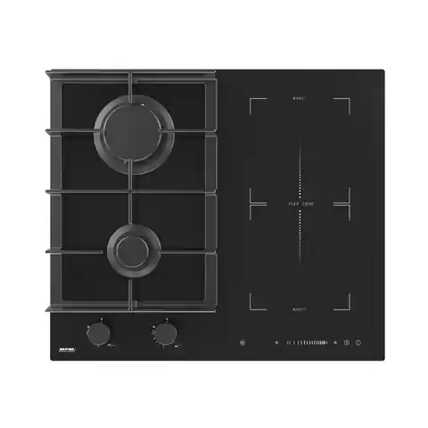 ⁨MPM-60-IMG-22 - Gas-induction cooktop, black⁩ at Wasserman.eu