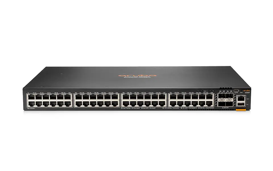 ⁨Aruba CX 6300F Managed L3 Gigabit Ethernet (10/100/1000) Black⁩ at Wasserman.eu