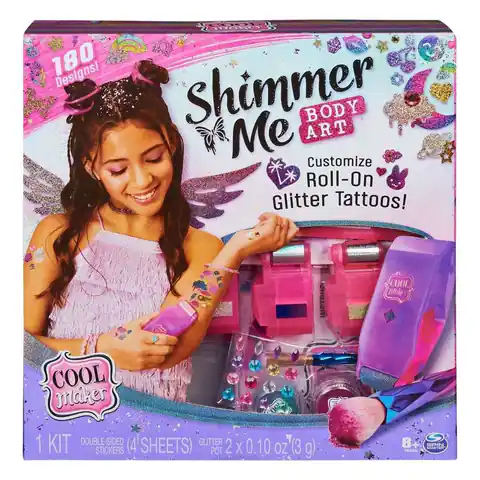 ⁨PROMO Cool Maker Shiny Tattoo Studio set with glitter and accessories p4 6061176 Spin Master⁩ at Wasserman.eu
