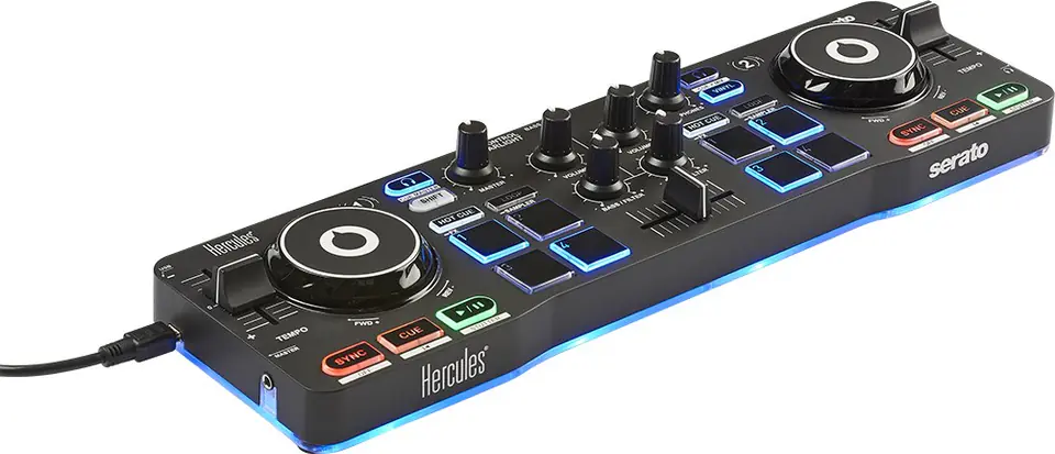 ⁨Hercules DJControl Starlight - 2-Kanałowy kontroler DJ⁩ w sklepie Wasserman.eu