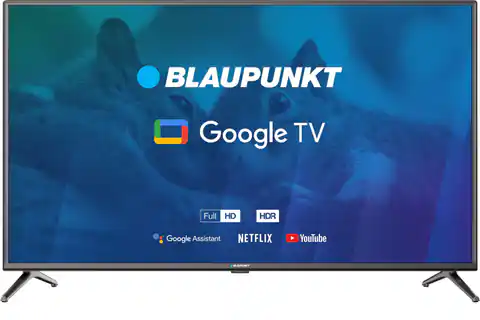 ⁨TV 40" Blaupunkt 40FBG5000S Full HD LED, GoogleTV, Dolby Digital Plus, WiFi 2,4-5GHz, BT, czarny⁩ w sklepie Wasserman.eu