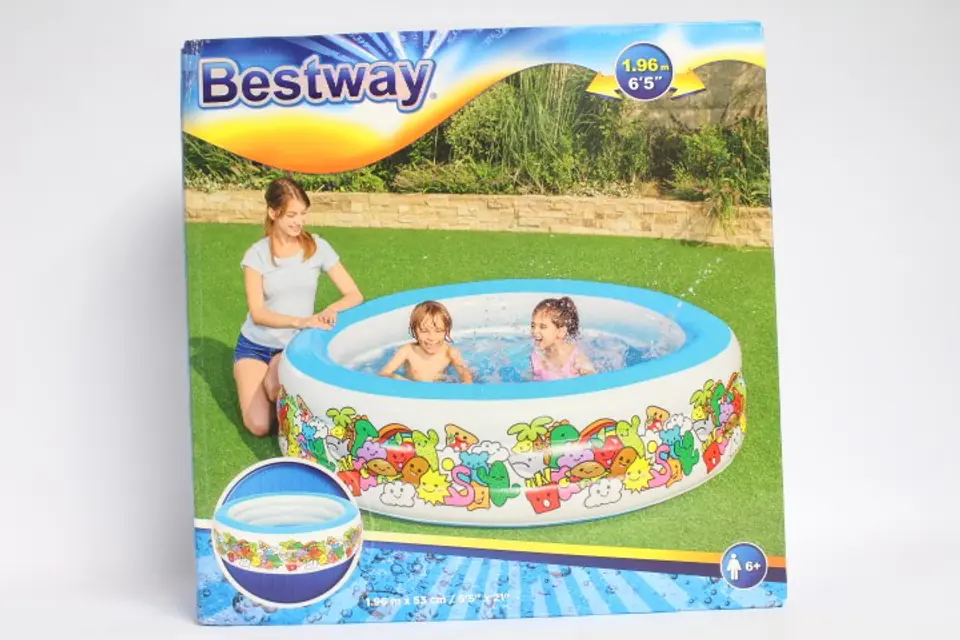 ⁨Inflatable pool 196x53cm B51122 73709⁩ at Wasserman.eu