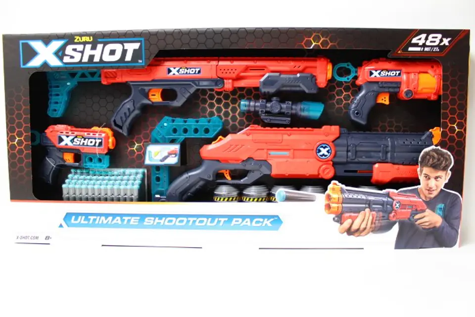 ⁨Dart Blasters Pack ZURU X-SHOT ULTIMATE SHOOTOUT PACK launcher 48 darts (36251)⁩ at Wasserman.eu