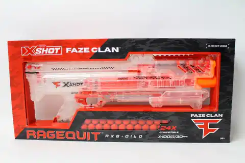 ⁨Foam Dart Blaster ZURU X-SHOT FAZE RAGEQUIT launcher 24 rounds (36498)⁩ at Wasserman.eu