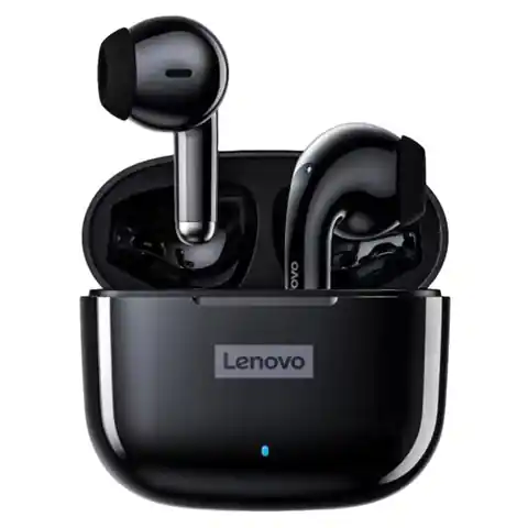 ⁨Słuchawki bezprzewodowe douszne Lenovo Thinkplus LivePods LP40 Czarne⁩ w sklepie Wasserman.eu