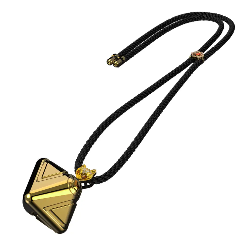⁨LOCKINK naszyjnik ze stymulatorem Vibration Cube 2.0 Gold⁩ at Wasserman.eu